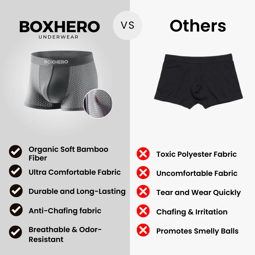 3-Pack Black 1.0  - PREMIUM BAMBOO FIBRE BOXER SHORTS - Image 7